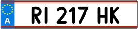 Trailer License Plate